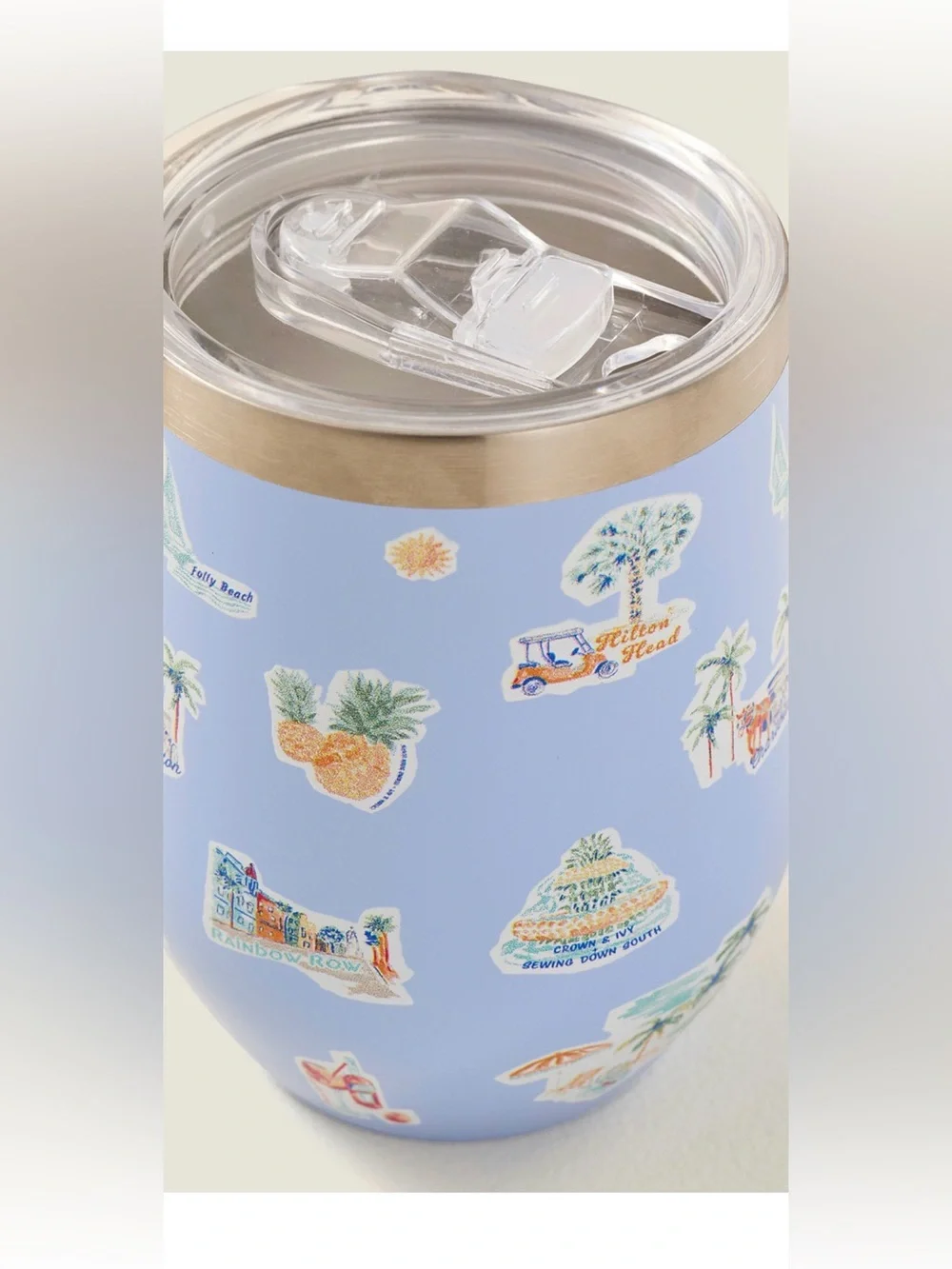 LIMITED EDITION Sewing Down South Wine Tumbler & Stopper Set NWT